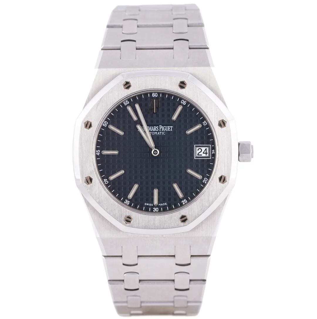 Audemars Piguet Royal Oak Jumbo, Ref. 15202, blue dial, Stainless Steel case luxury watch