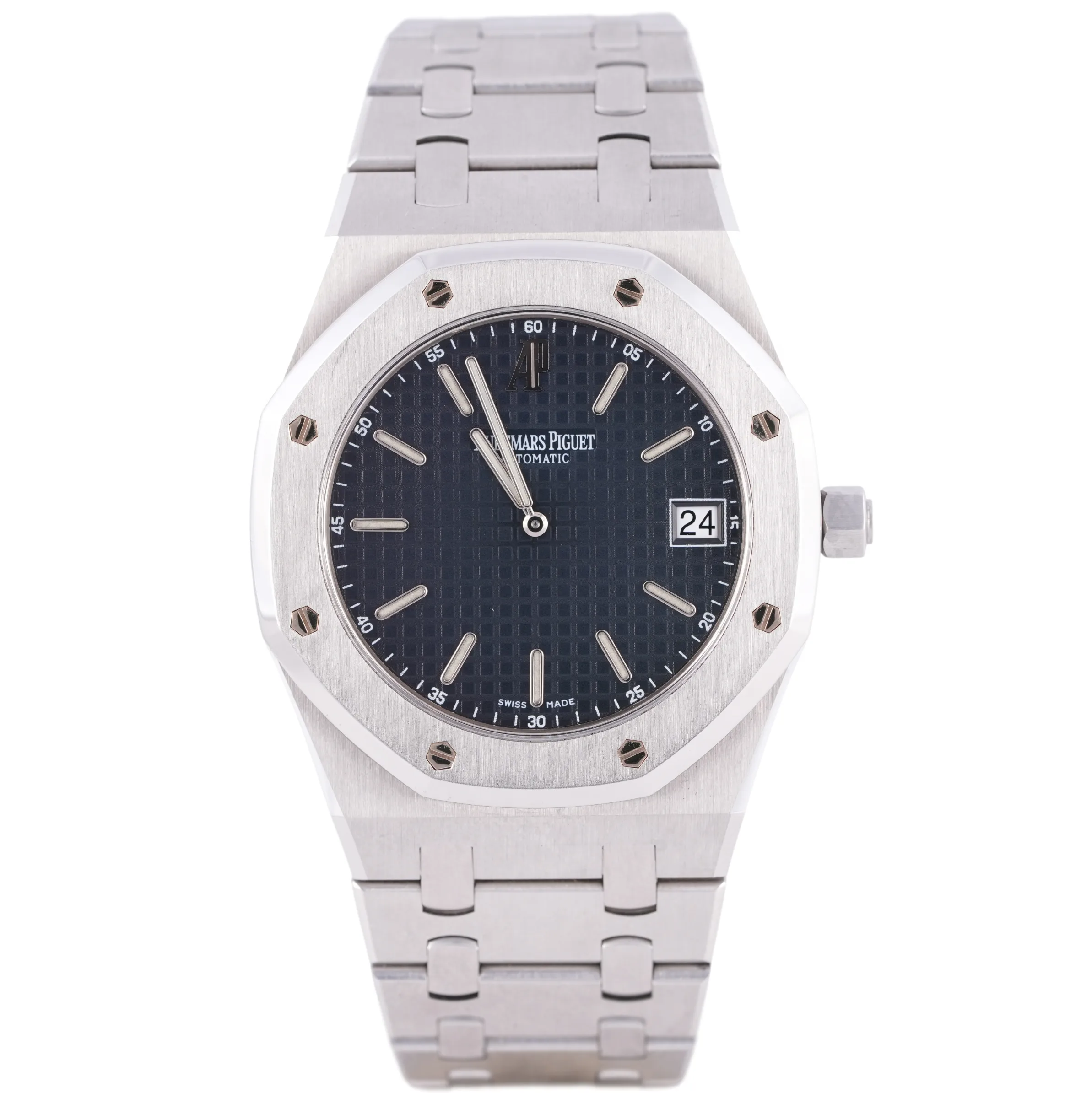 Audemars Piguet Royal Oak Jumbo, Ref. 15202, blue dial, Stainless Steel case luxury watch