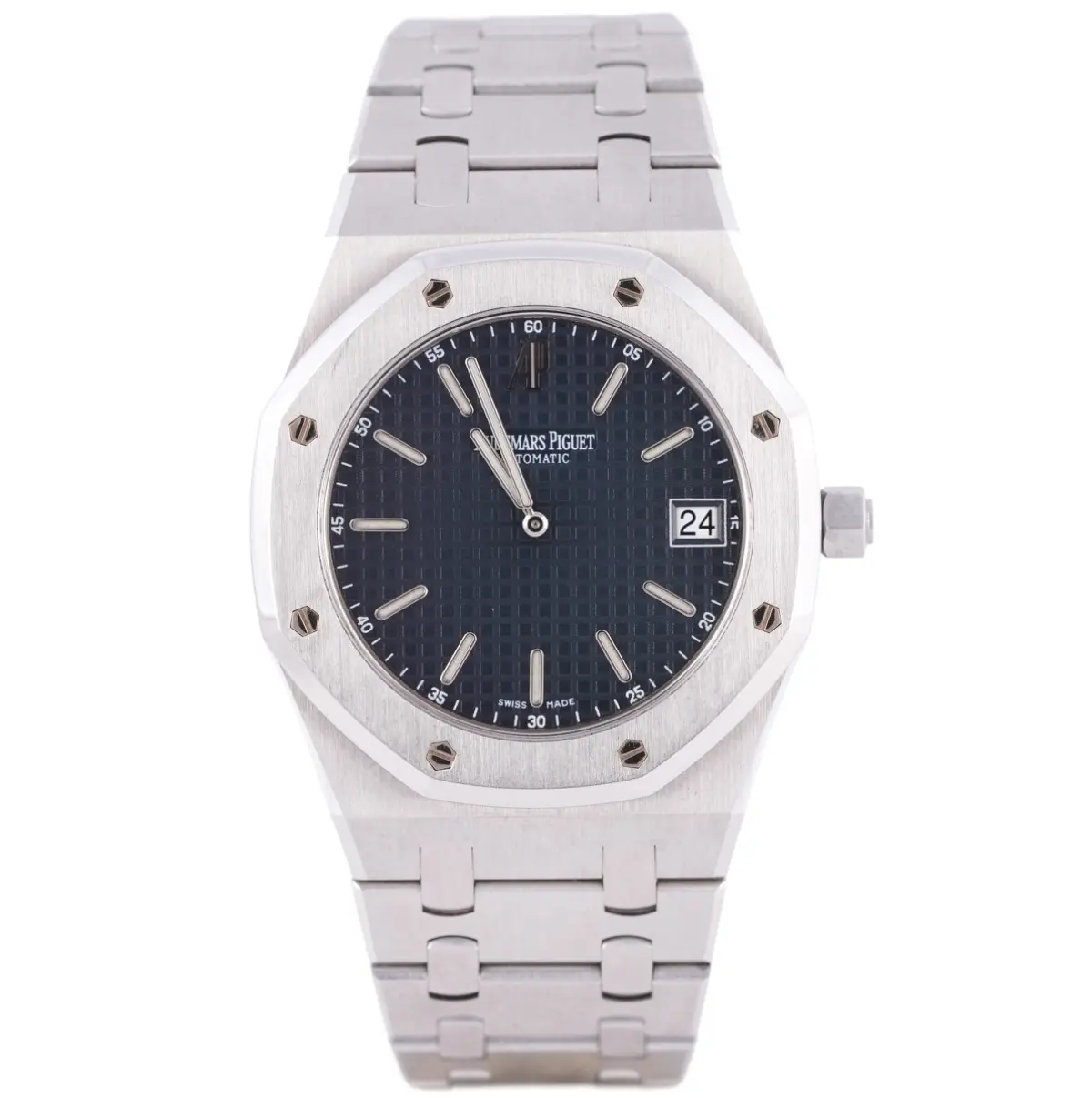 Audemars Piguet Royal Oak Jumbo, Ref. 15202, blue dial, Stainless Steel case luxury watch
