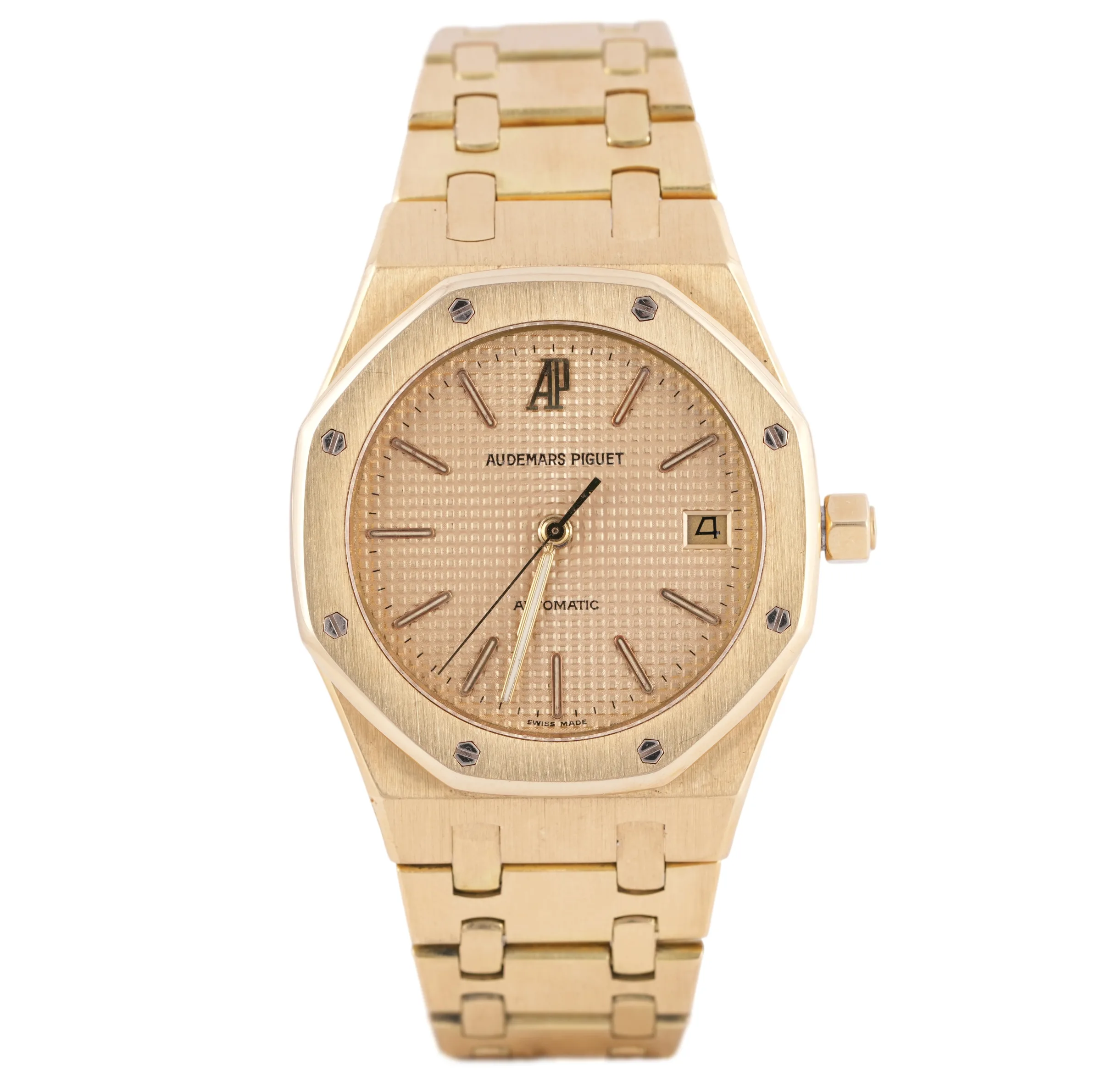 Audemars Piguet Royal Oak Jumbo, Ref. 5402 BA, gold dial, 18K Yellow Gold case luxury watch