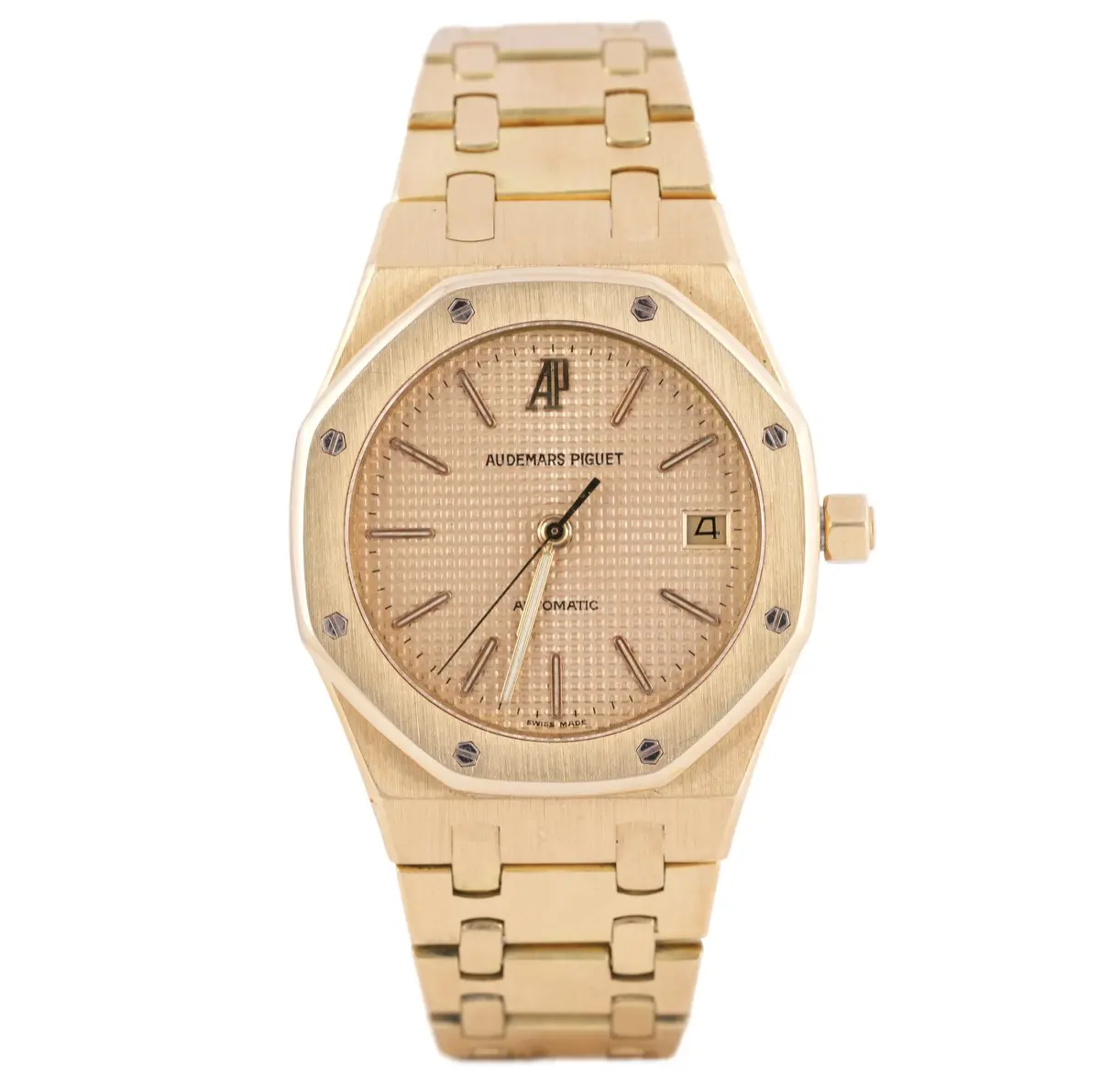Audemars Piguet Royal Oak Jumbo, Ref. 5402 BA, gold dial, 18K Yellow Gold case luxury watch