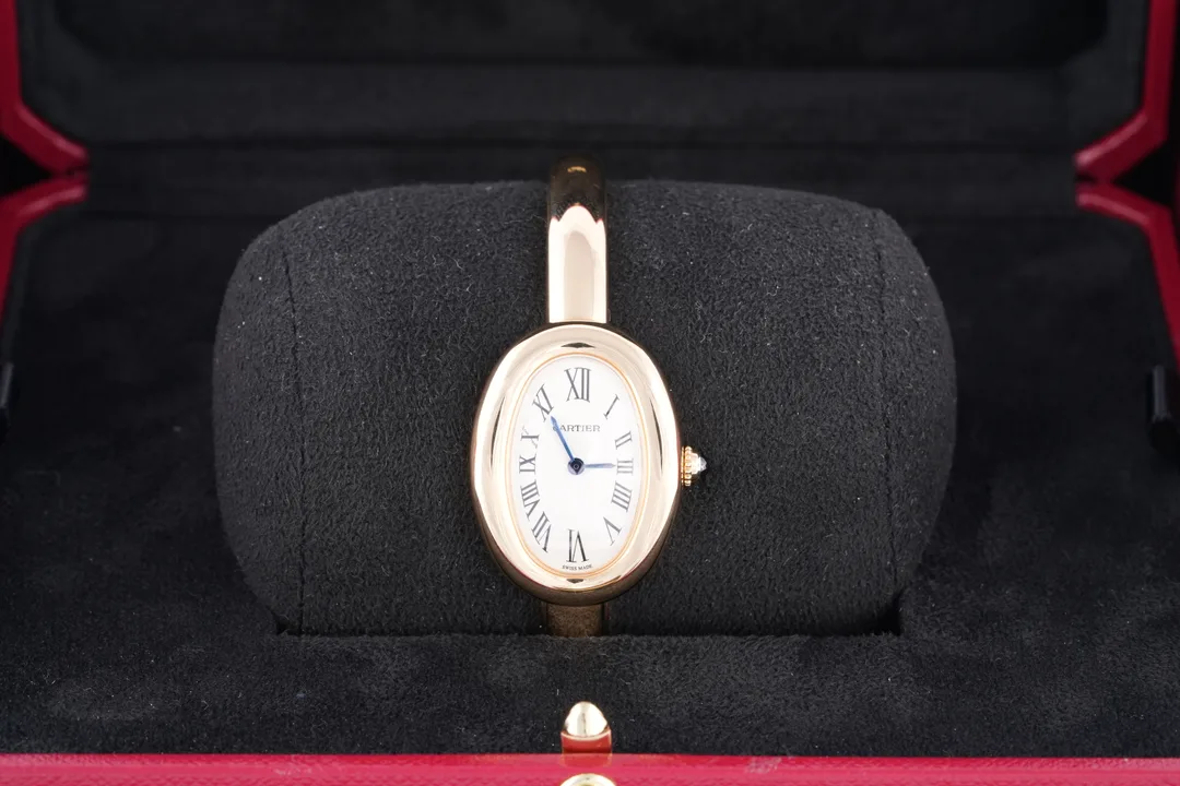 Cartier Baignoire, Ref. WGBA0037, white dial, 18K Yellow Gold case luxury watch – view 5