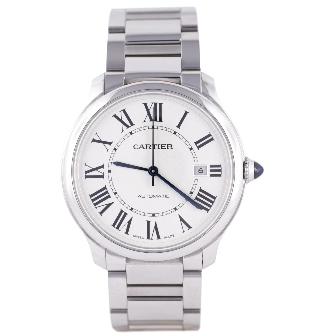 Cartier Ronde de Cartier, Ref. WSRN0035, silver dial, Stainless Steel case luxury watch