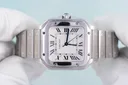 Cartier Santos, Ref. WSSA0029, white dial, Stainless Steel case luxury watch – view 3