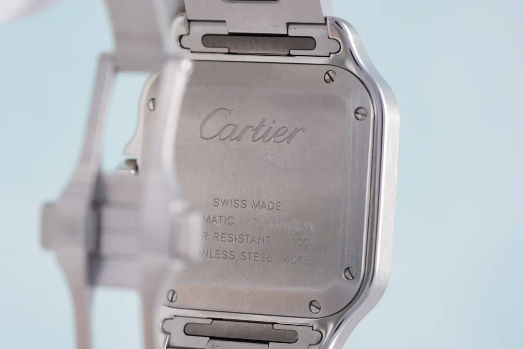 Cartier Santos, Ref. WSSA0029, white dial, Stainless Steel case luxury watch – view 4