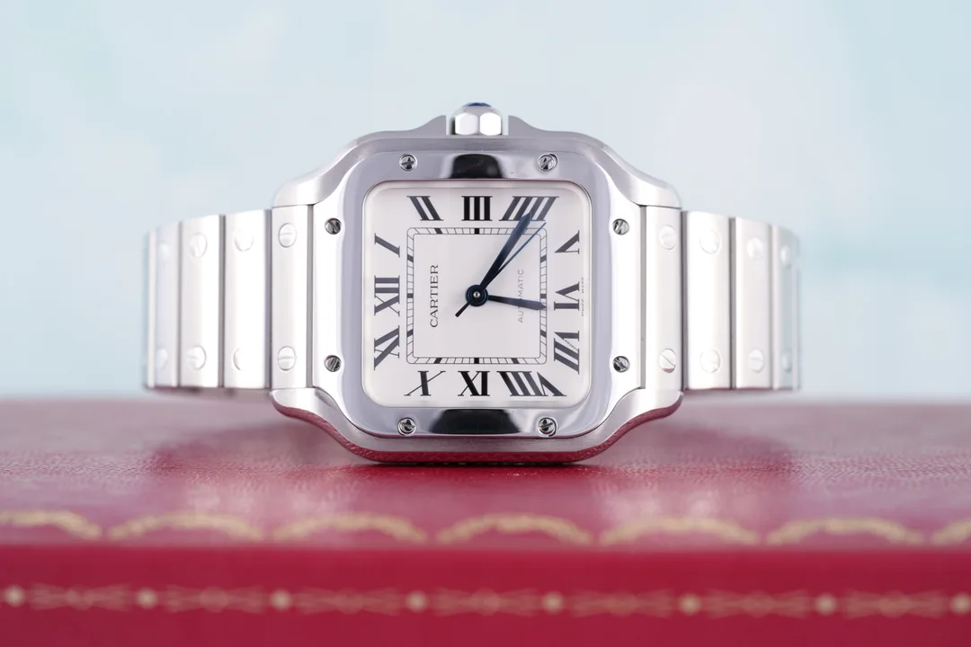 Cartier Santos, Ref. WSSA0029, white dial, Stainless Steel case luxury watch – view 5