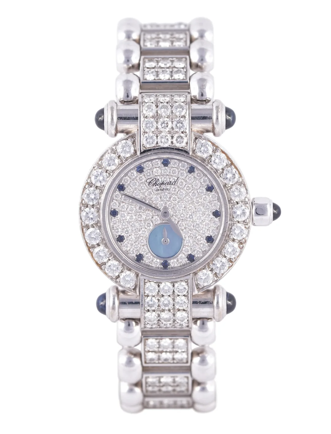Chopard Imperiale, pavé diamond dial, 18K White Gold case luxury watch
