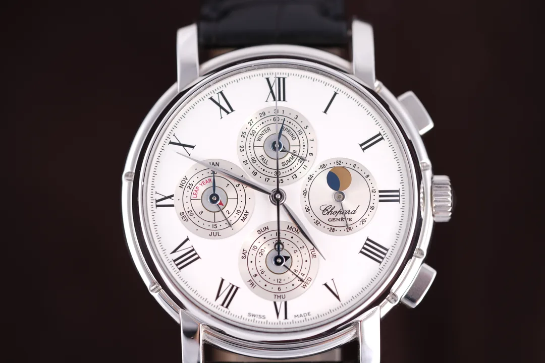 Chopard Quantieme Perpetual, Ref. 36/91224, white dial, Platinum case luxury watch – view 10
