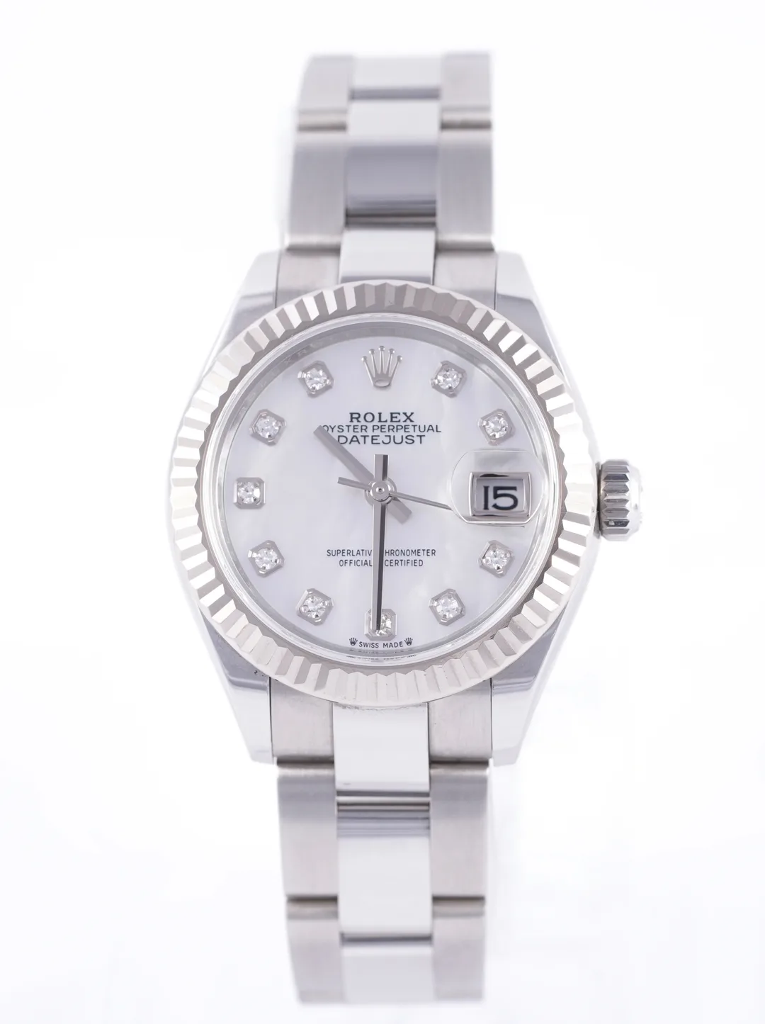 Rolex Lady Datejust, Ref. 279174, mother of pearl dial, Stainless Steel case luxury watch