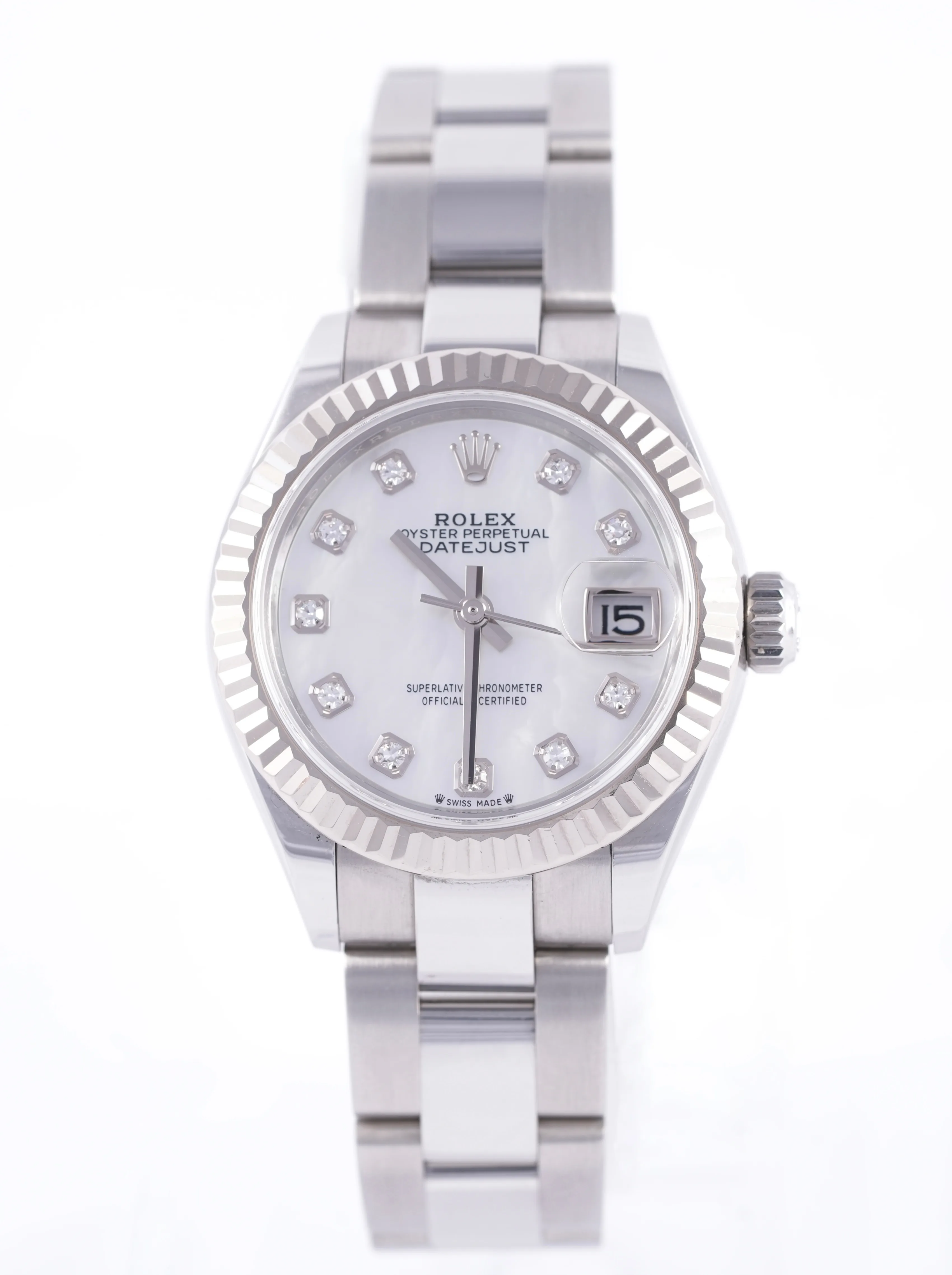 Rolex Lady Datejust, Ref. 279174, mother of pearl dial, Stainless Steel case luxury watch