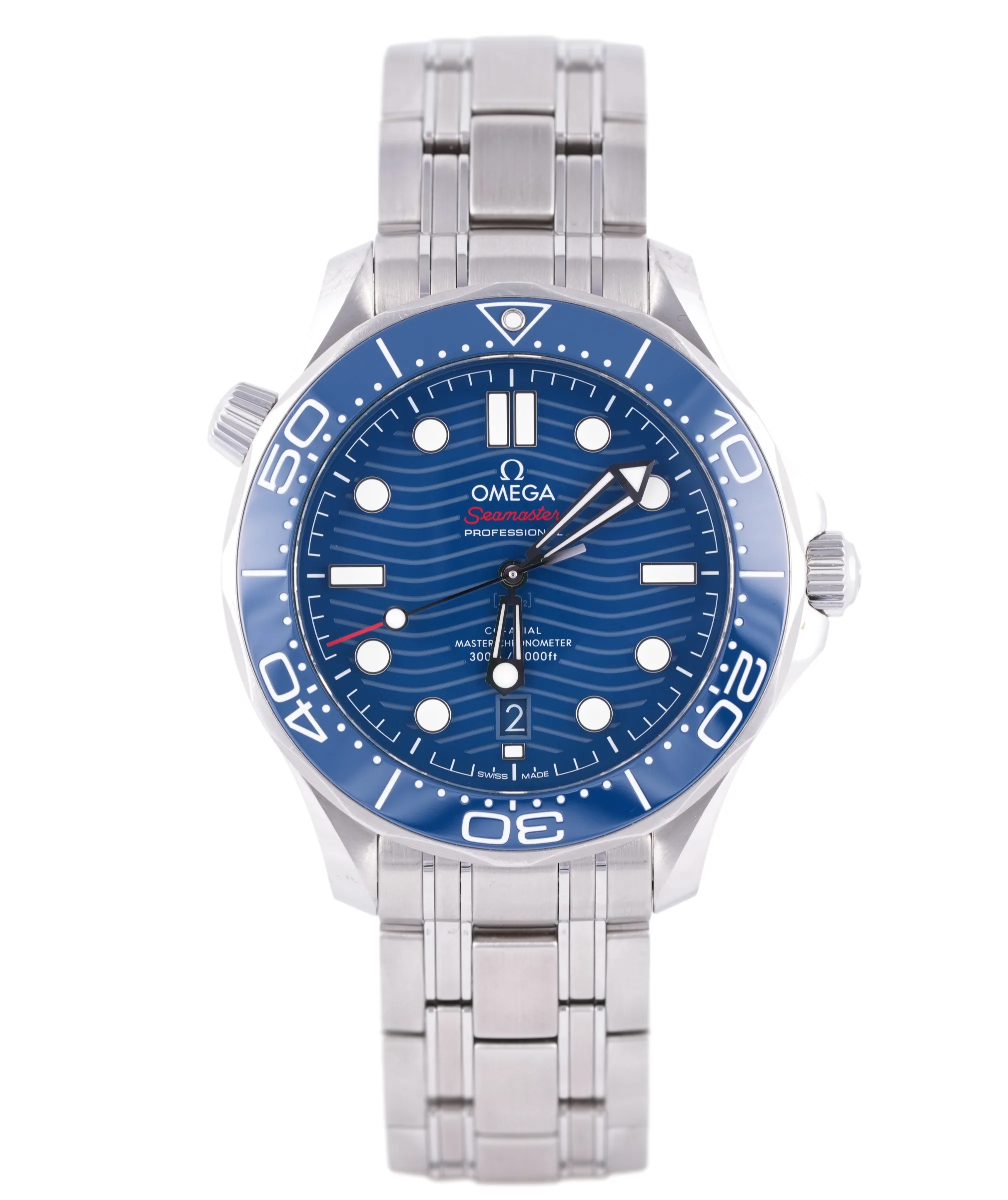 Omega Seamaster Diver 300 M, Ref. 210.30.42.20.03.001, blue dial, Stainless Steel case luxury watch