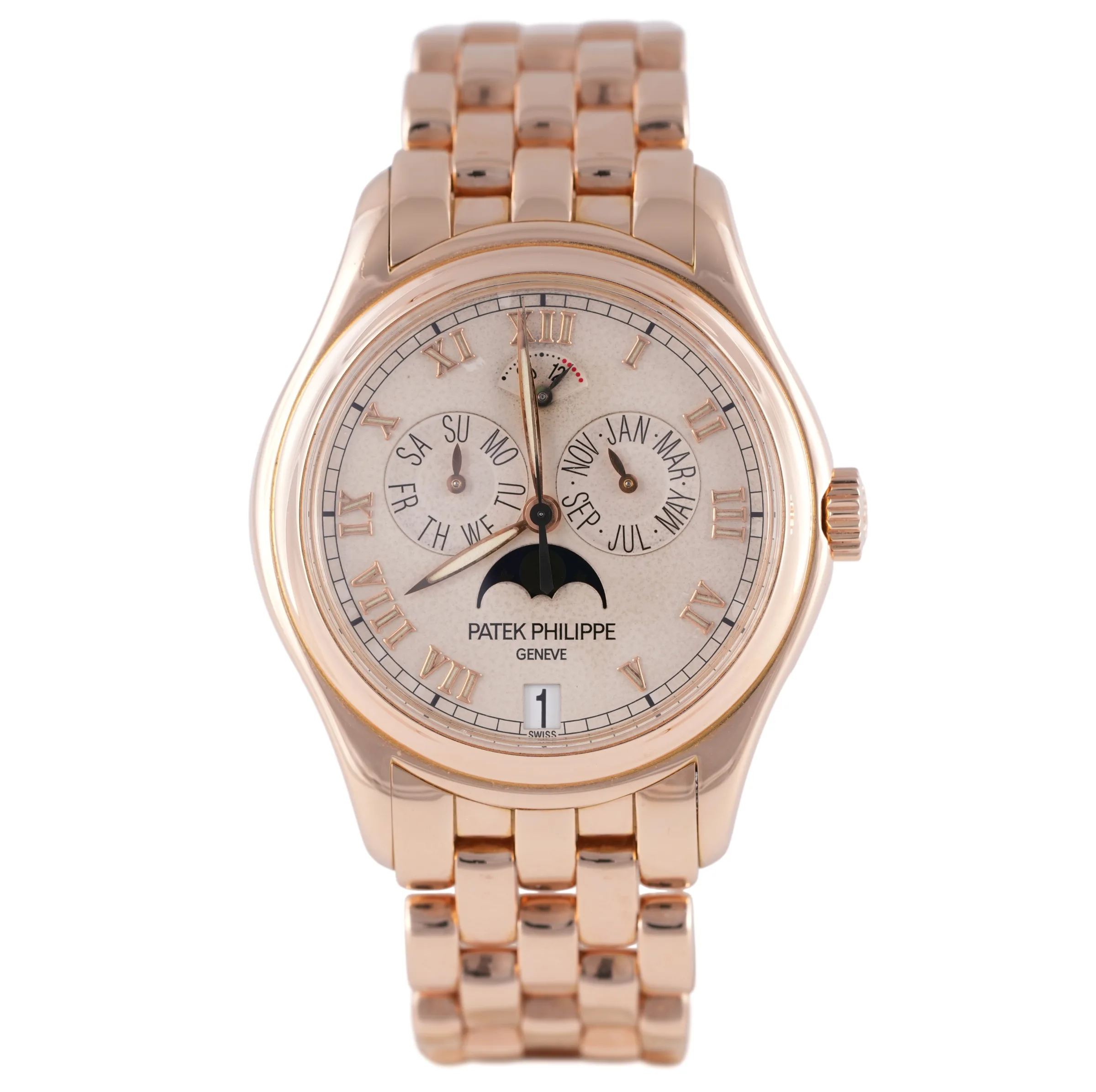 Patek Philippe Annual Calendar, Ref. 5036/1R, white dial, 18K Rose Gold case luxury watch