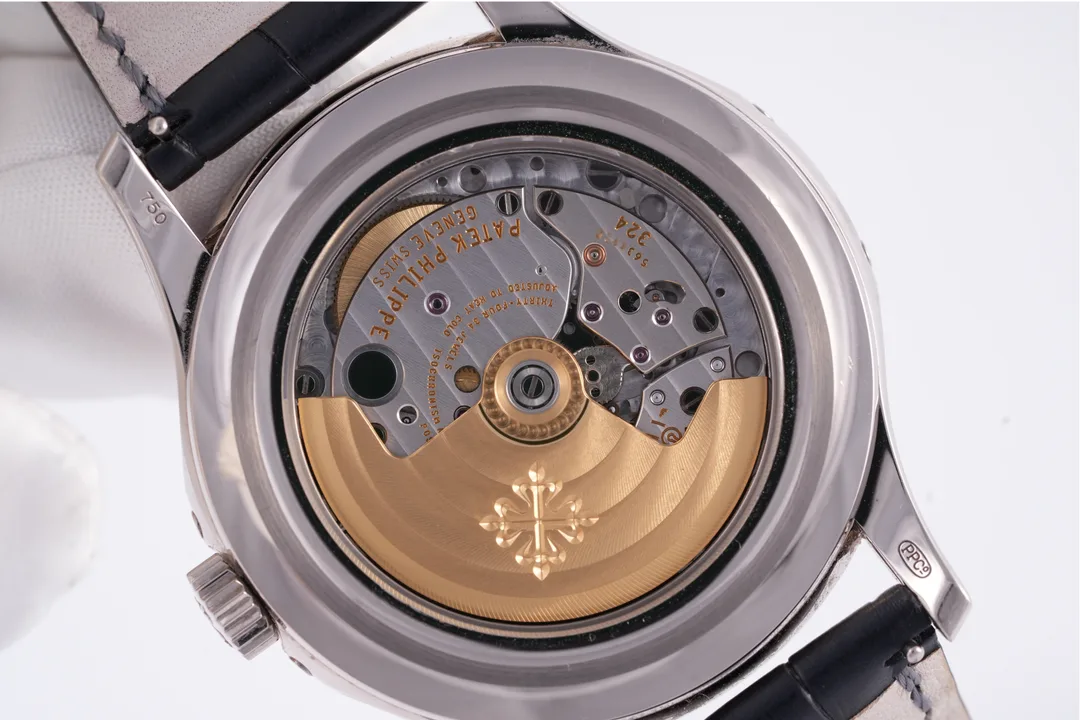 Patek Philippe Annual Calendar, Ref. 5205G-010, black dial, 18K White Gold case luxury watch – view 3