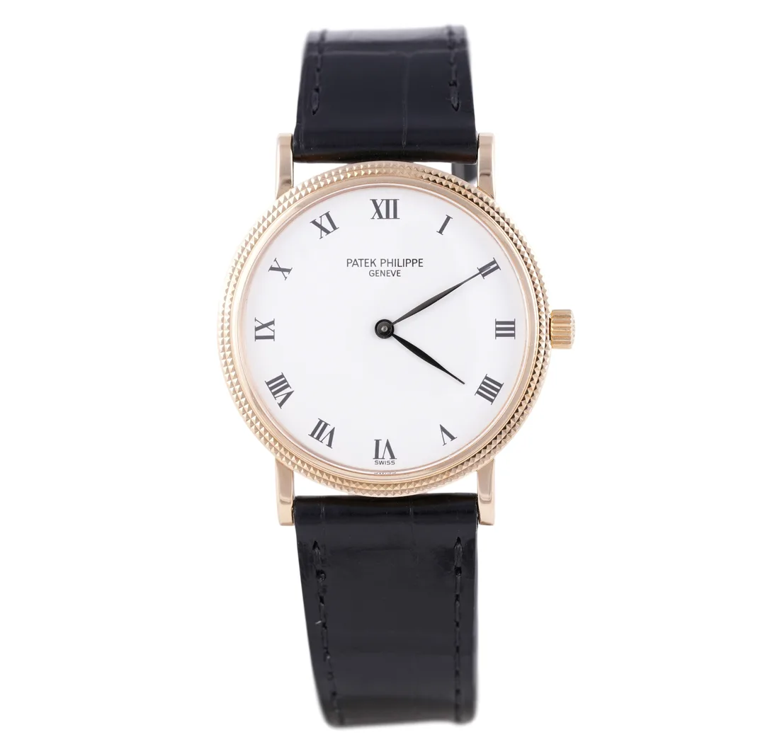 Patek Philippe Calatrava, Ref. 3992, white dial, 18K Yellow Gold case luxury watch
