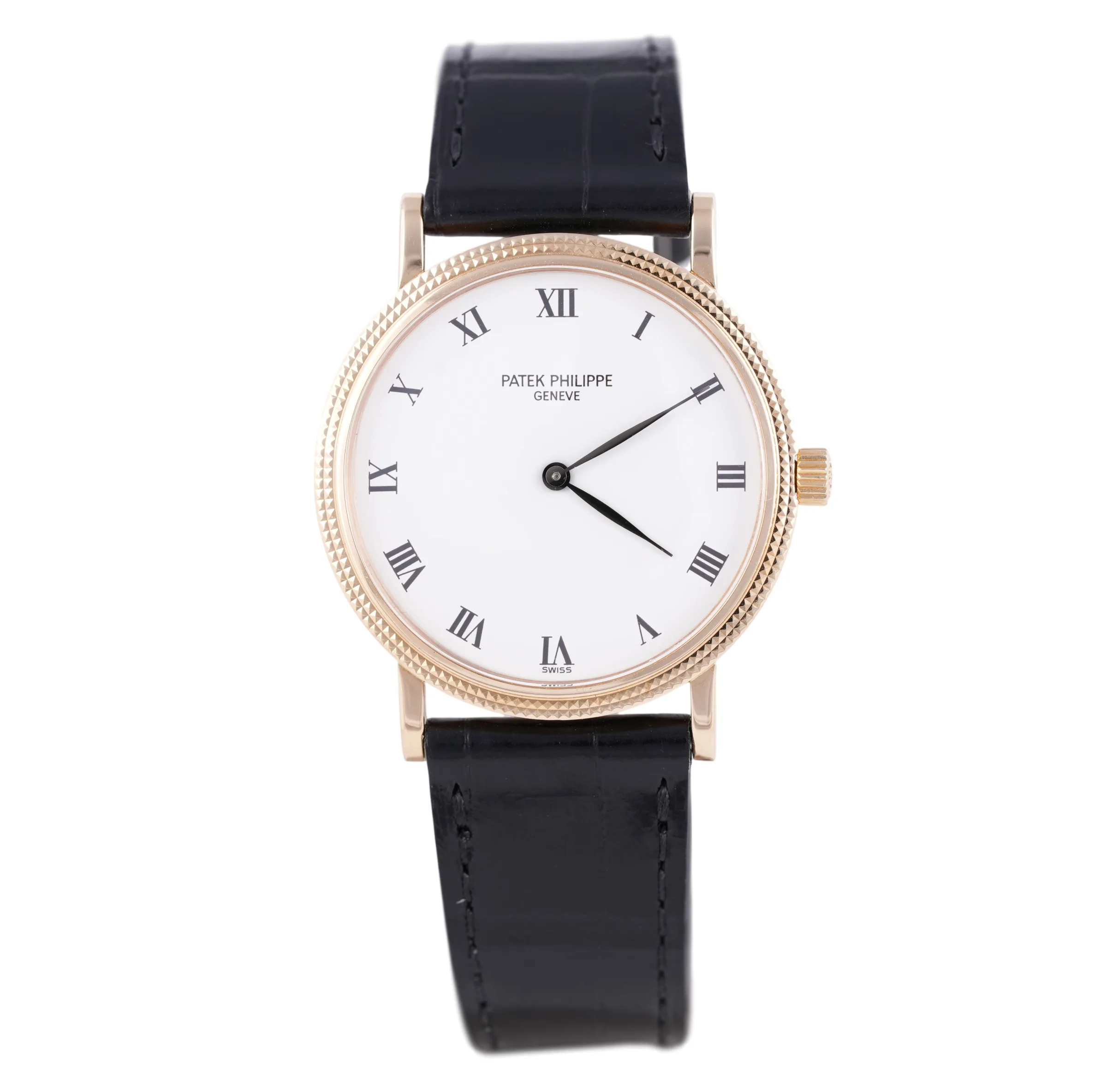 Patek Philippe Calatrava, Ref. 3992, white dial, 18K Yellow Gold case luxury watch