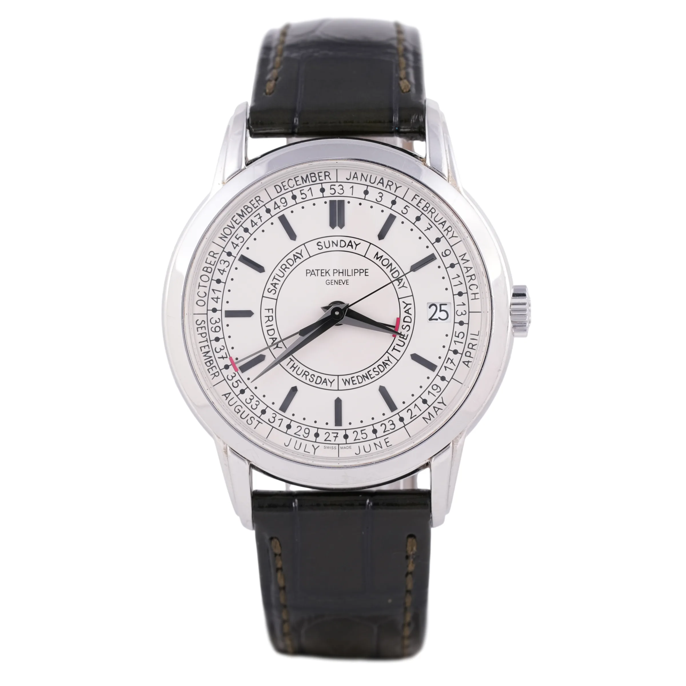 Patek Philippe Calatrava, Ref. 5212A-001, silver dial, Stainless Steel case luxury watch