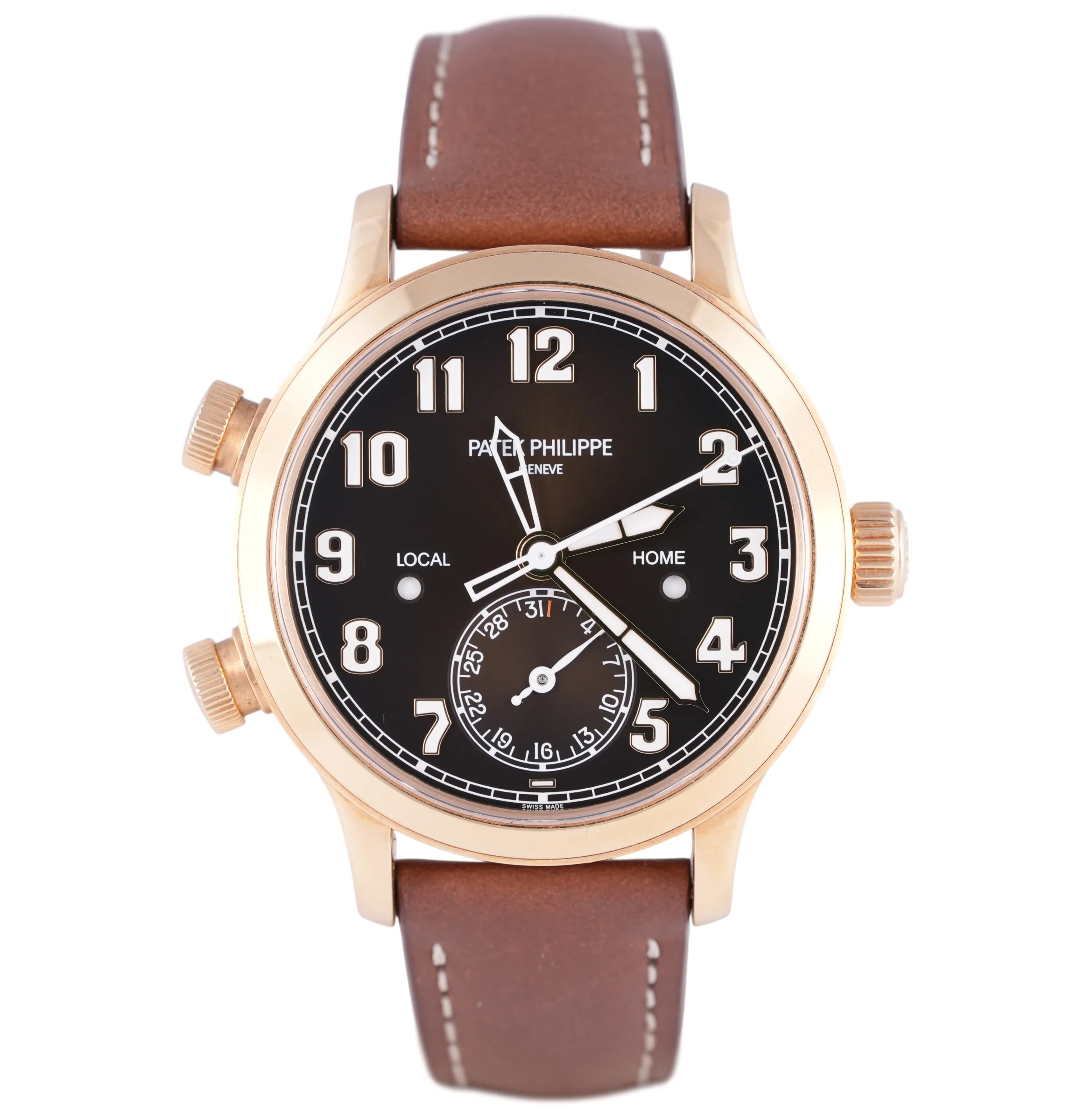 Patek Philippe Calatrava, Ref. 7234R-001, brown dial, 18K Rose Gold case luxury watch