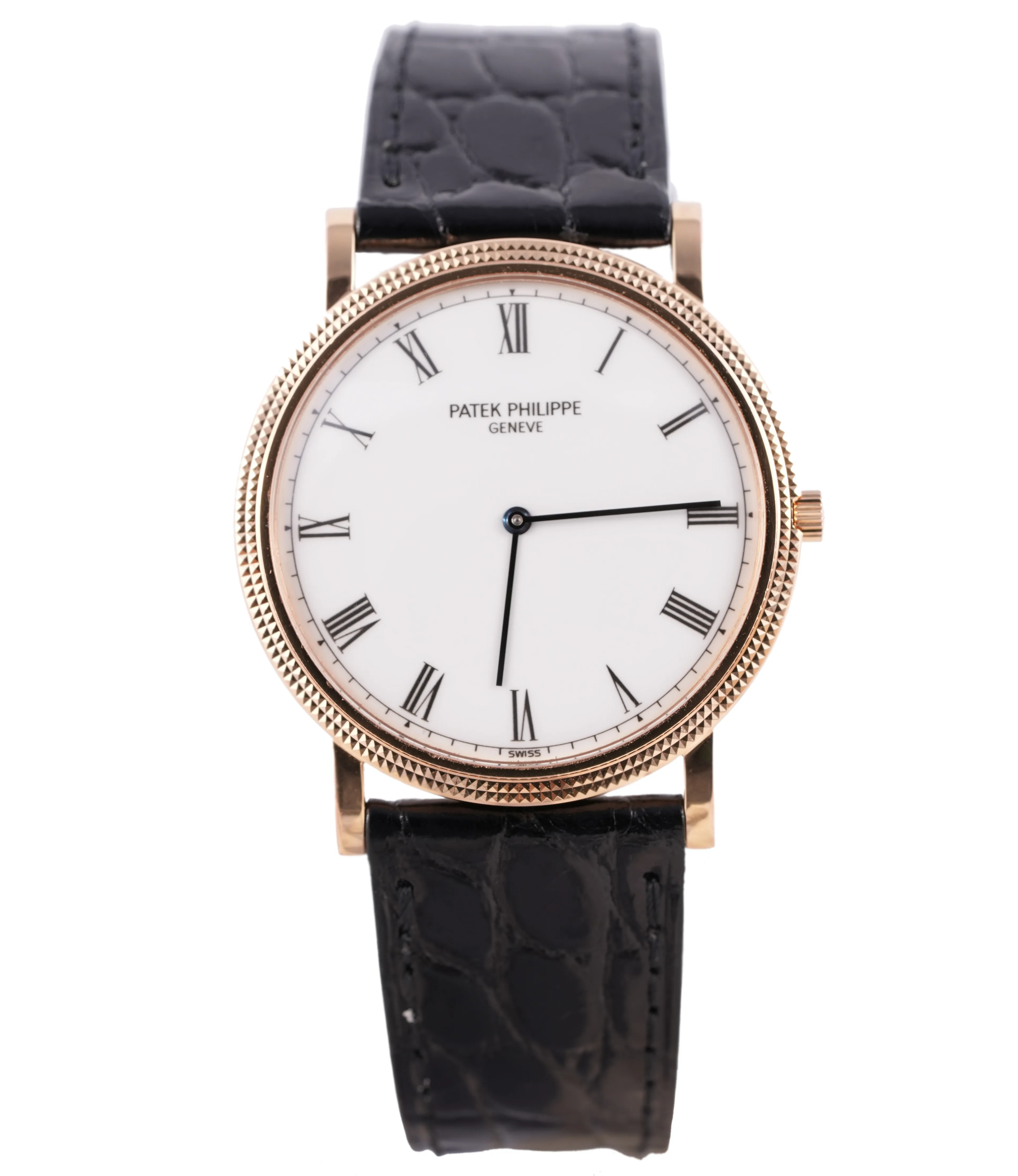 Patek Philippe Calatrava, Ref. 3520-D, white dial, 18K Pink Gold case luxury watch