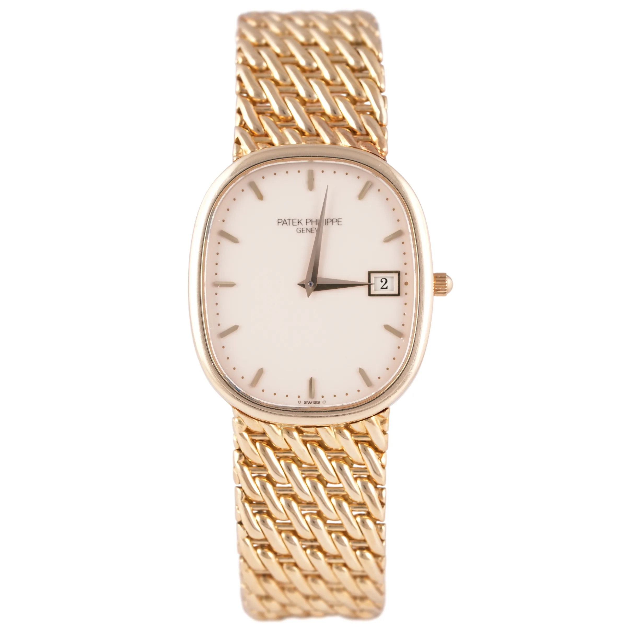 Patek Philippe Golden Ellipse, Ref. 3747/17J, white dial, 18K Yellow Gold case luxury watch