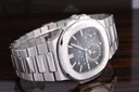 Patek Philippe Nautilus, Ref. 5712/1A-001, blue dial, Stainless Steel case luxury watch – view 2