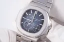 Patek Philippe Nautilus, Ref. 5712/1A-001, blue dial, Stainless Steel case luxury watch – view 3