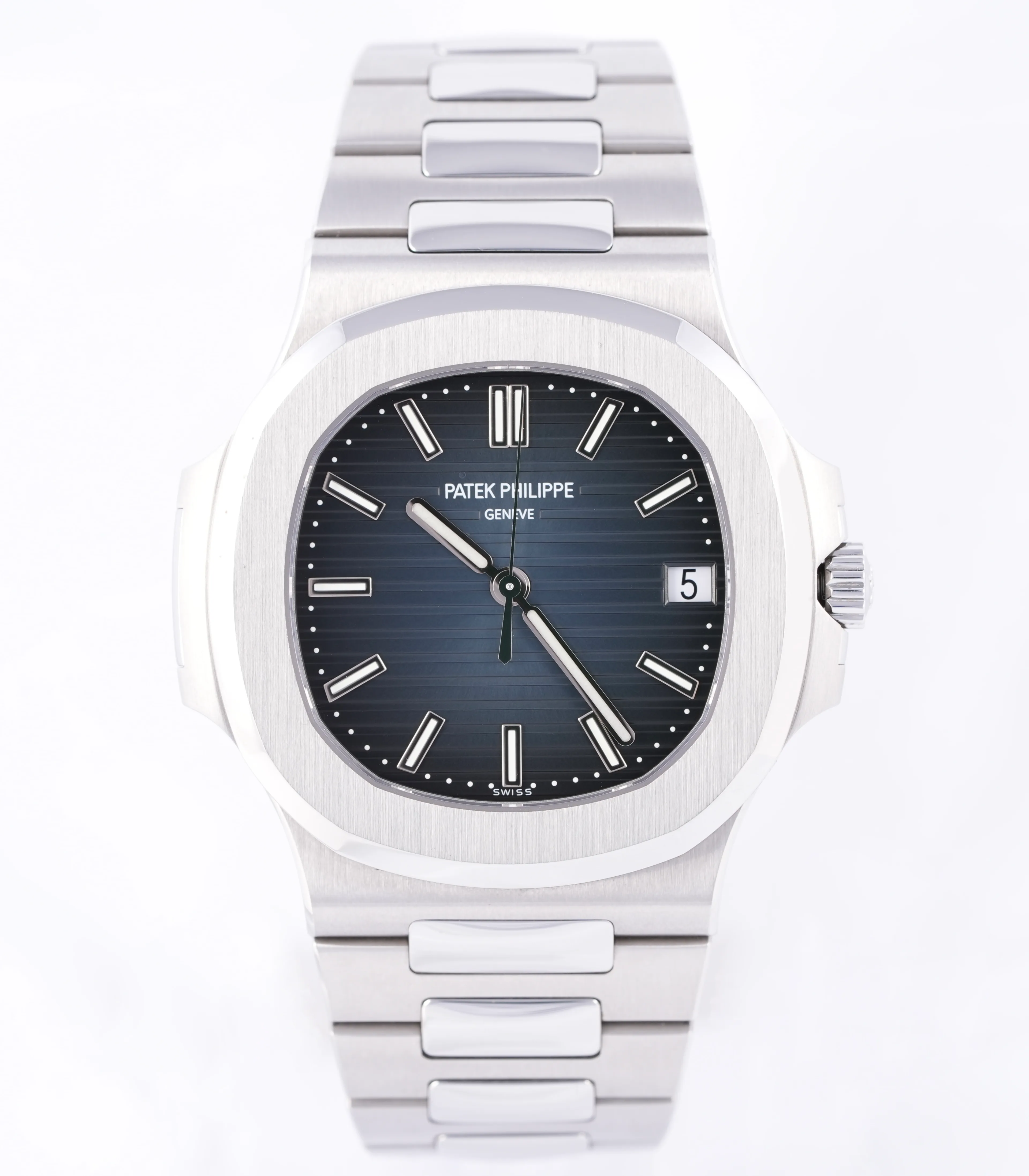 Patek Philippe Nautilus, Ref. 5711/1A-010, blue dial, Stainless Steel case luxury watch