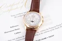 Patek Philippe Perpetual Calendar Chronograph, Ref. 5270J-001, silver dial, 18K Yellow Gold case luxury watch – view 8