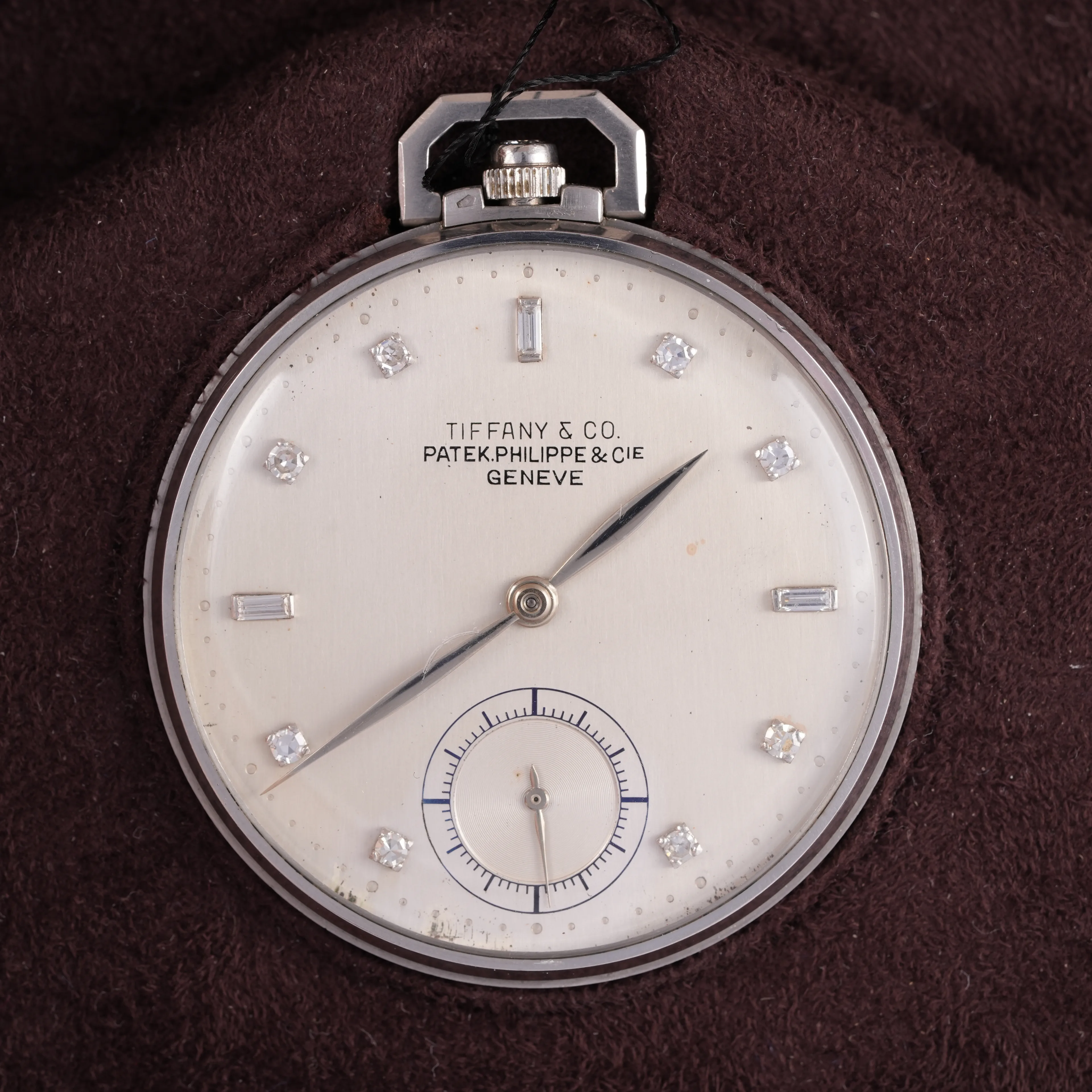 Patek Philippe Tiffany, Ref. 600, silver dial, Platinum case luxury watch