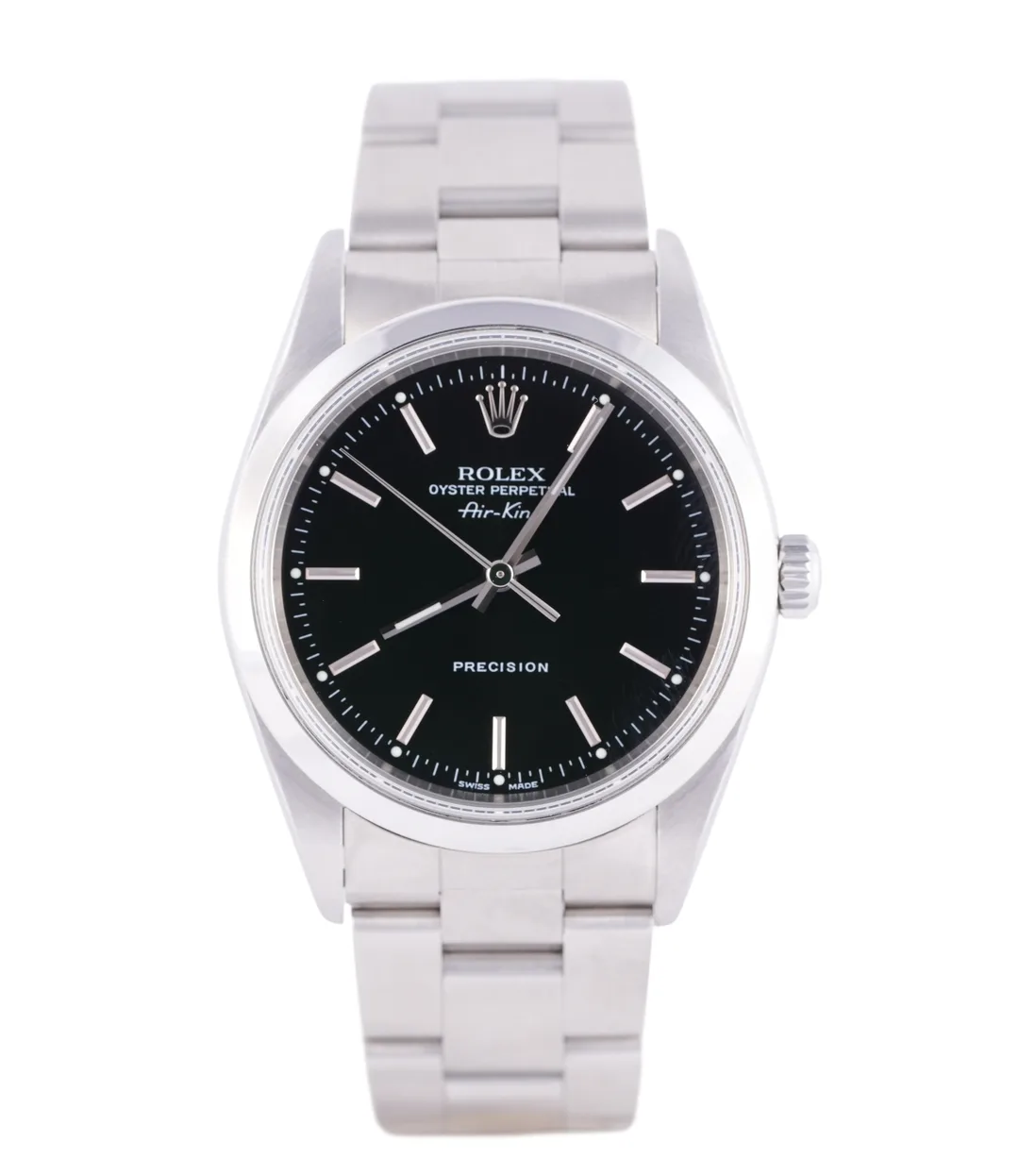 Rolex Air-King, Ref. 14000, black dial, Stainless Steel case luxury watch