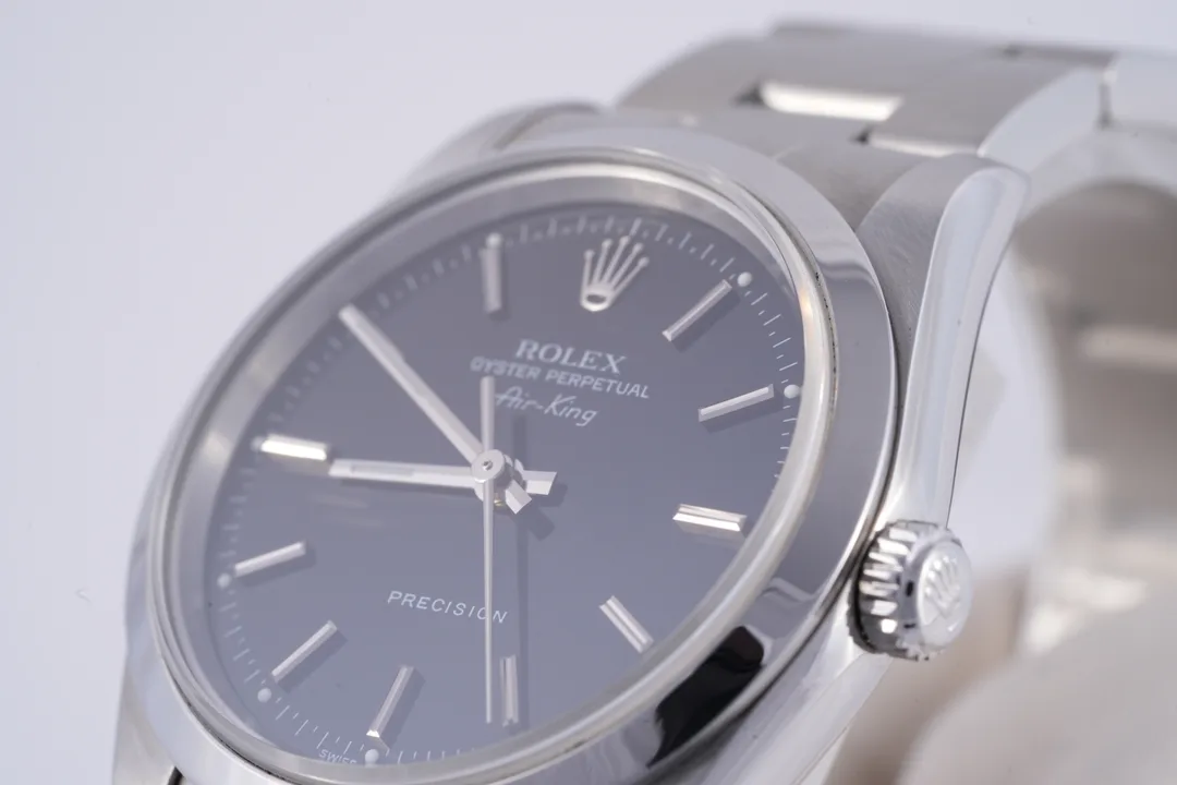 Rolex Air-King, Ref. 14000, black dial, Stainless Steel case luxury watch – view 2