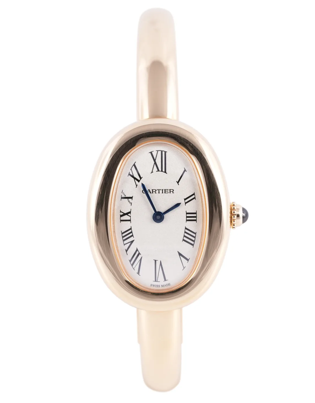 Cartier Baignoire, Ref. WGBA0037, white dial, 18K Yellow Gold case luxury watch