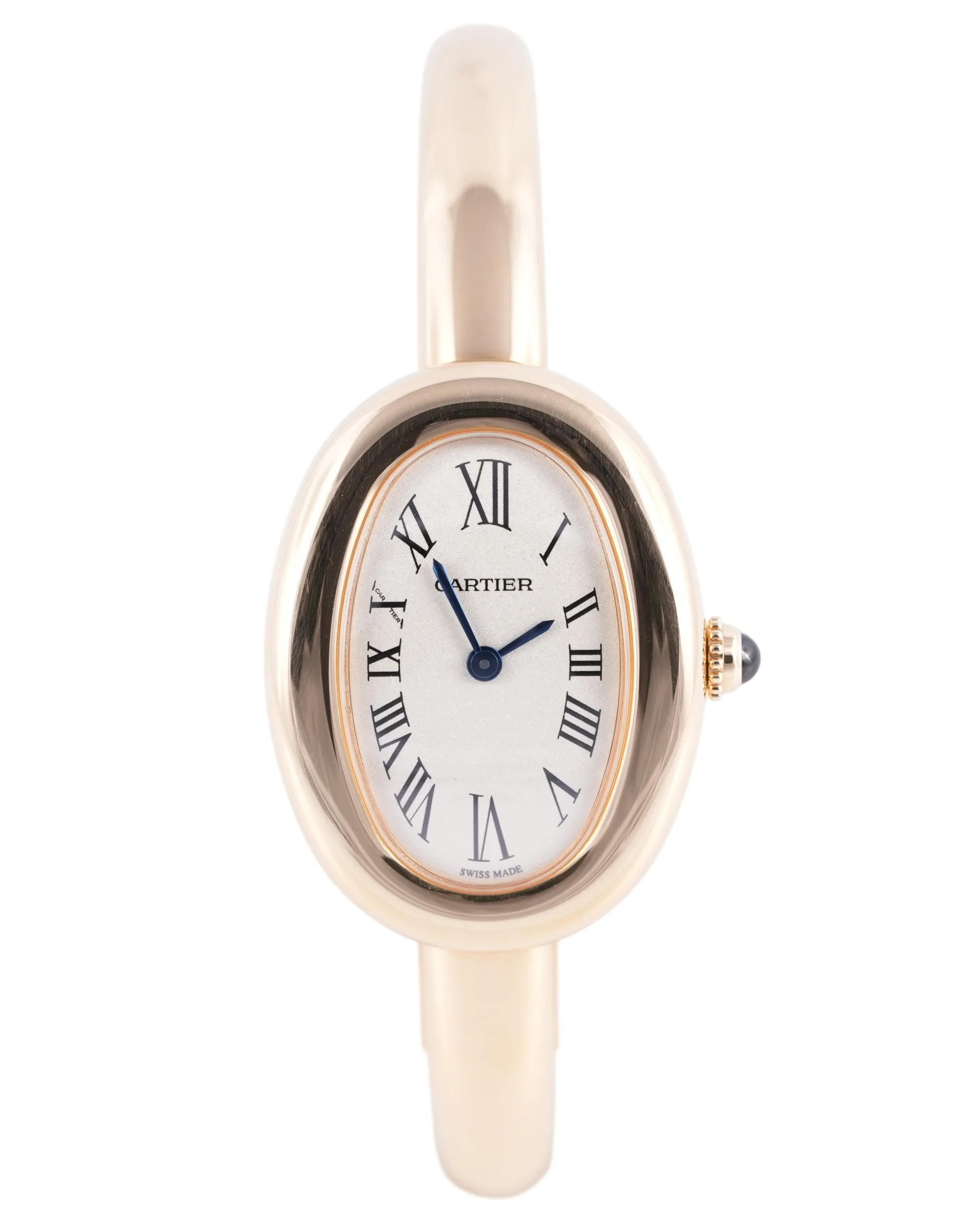 Cartier Baignoire, Ref. WGBA0037, white dial, 18K Yellow Gold case luxury watch