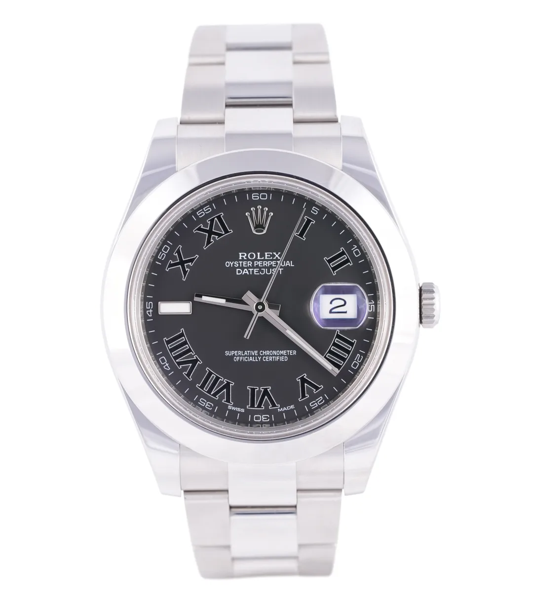 Rolex Datejust 41, Ref. 116300, black dial, Stainless Steel case luxury watch