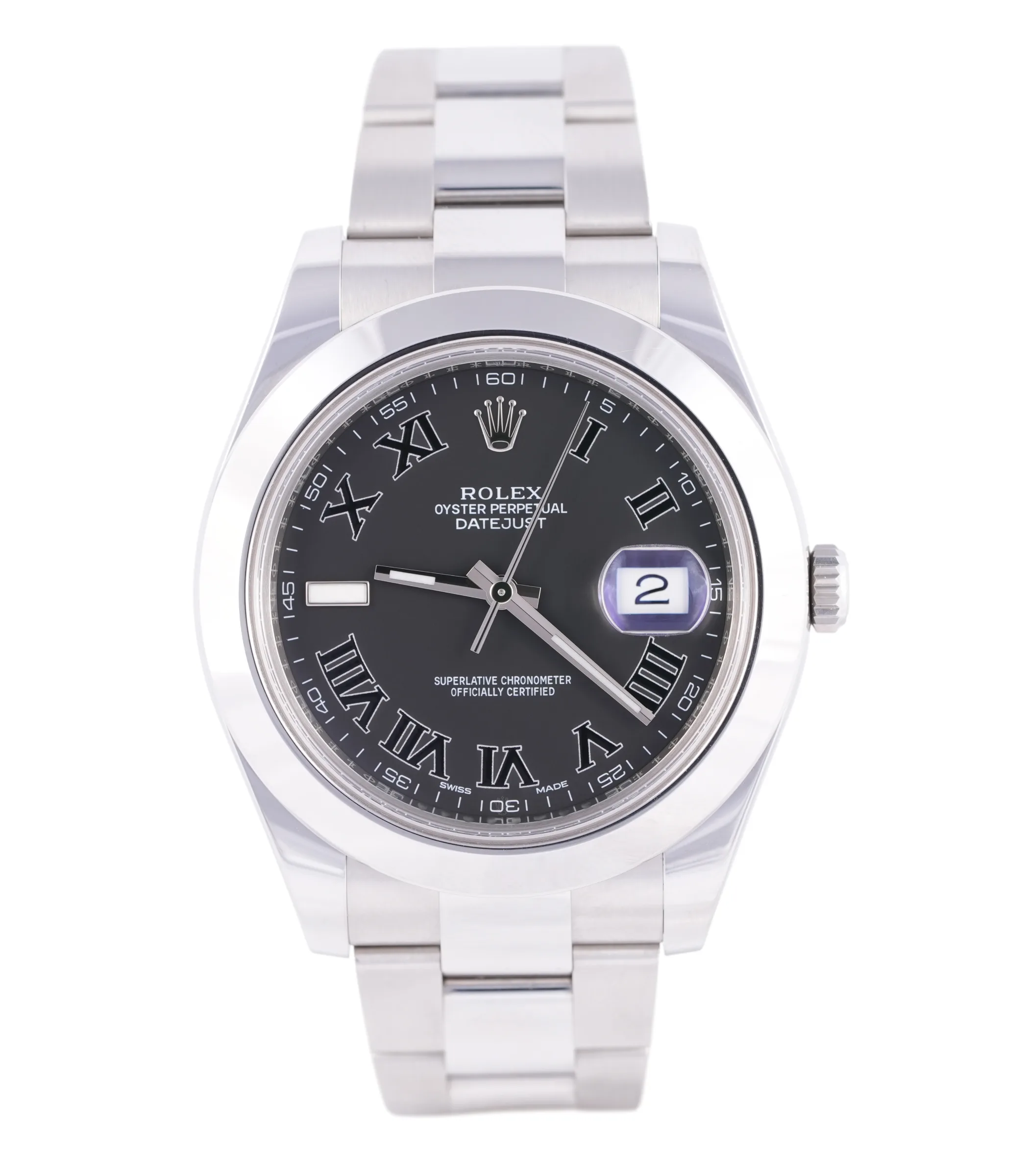 Rolex Datejust 41, Ref. 116300, black dial, Stainless Steel case luxury watch