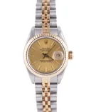 Rolex Datejust, Ref. 69173, champagne dial, 18K Gold and Steel case luxury watch