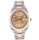 Rolex Datejust II, Ref. 116333, champagne dial, 18K Gold and Steel case luxury watch