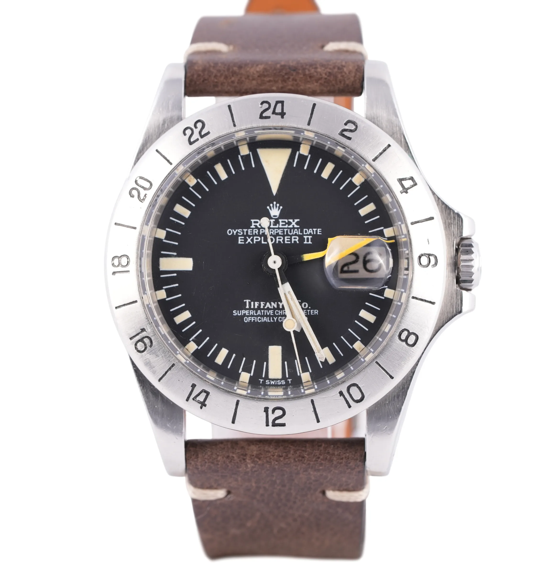 Rolex Explorer II Tiffany, Ref. 1655, black dial, Stainless Steel case luxury watch