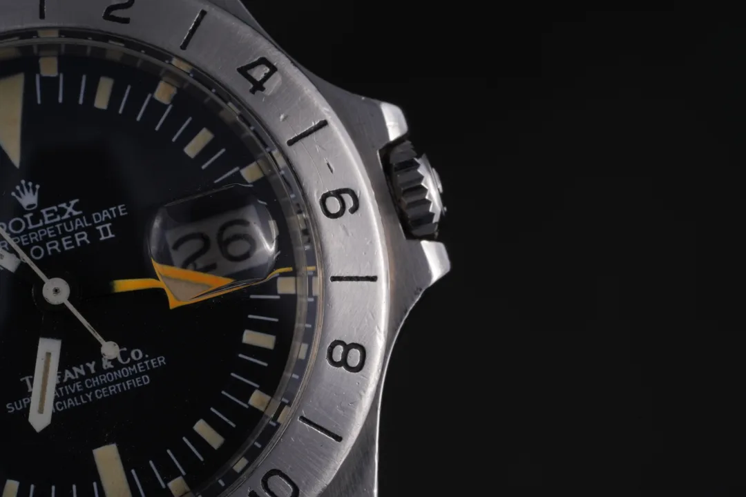Rolex Explorer II Tiffany, Ref. 1655, black dial, Stainless Steel case luxury watch – view 4