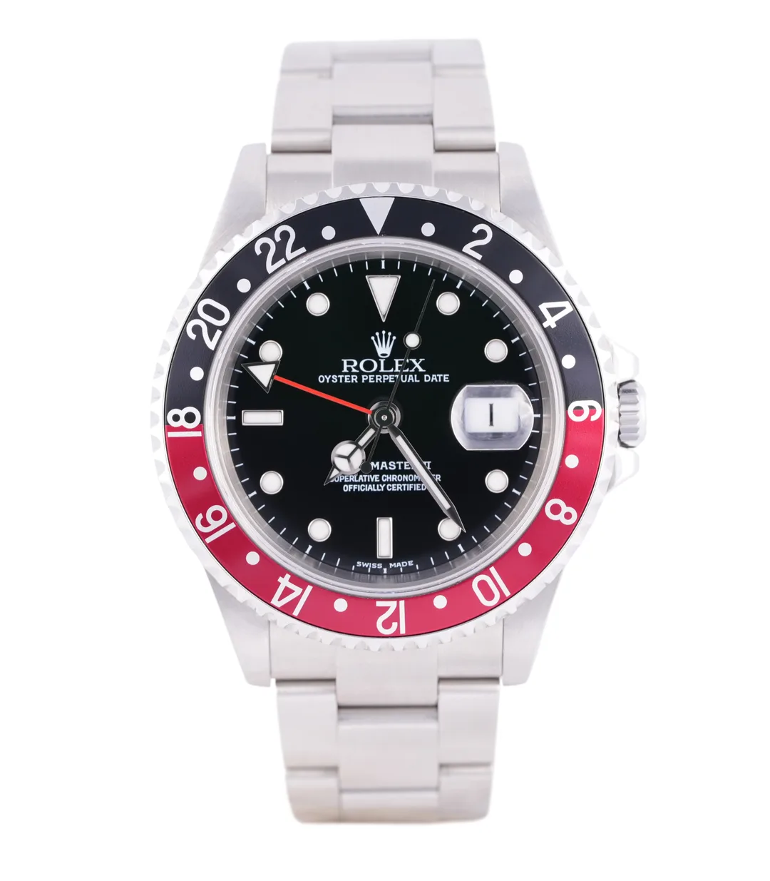 Rolex GMT Master II, Ref. 16710, black dial, Stainless Steel case luxury watch