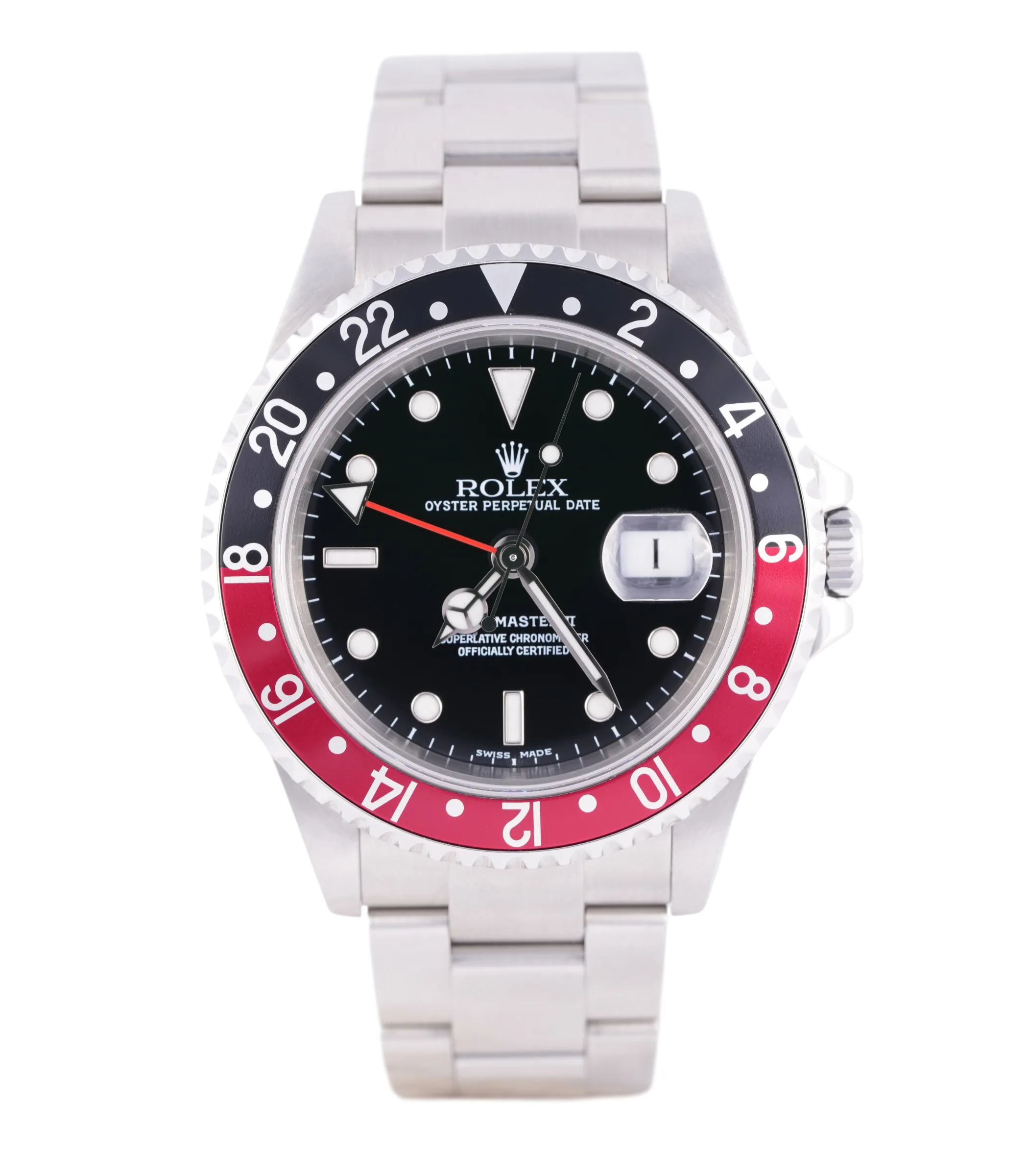 Rolex GMT Master II, Ref. 16710, black dial, Stainless Steel case luxury watch