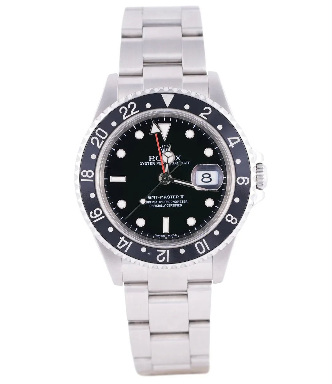 Rolex GMT-Master II, Ref. 16710, black dial, Stainless Steel case luxury watch