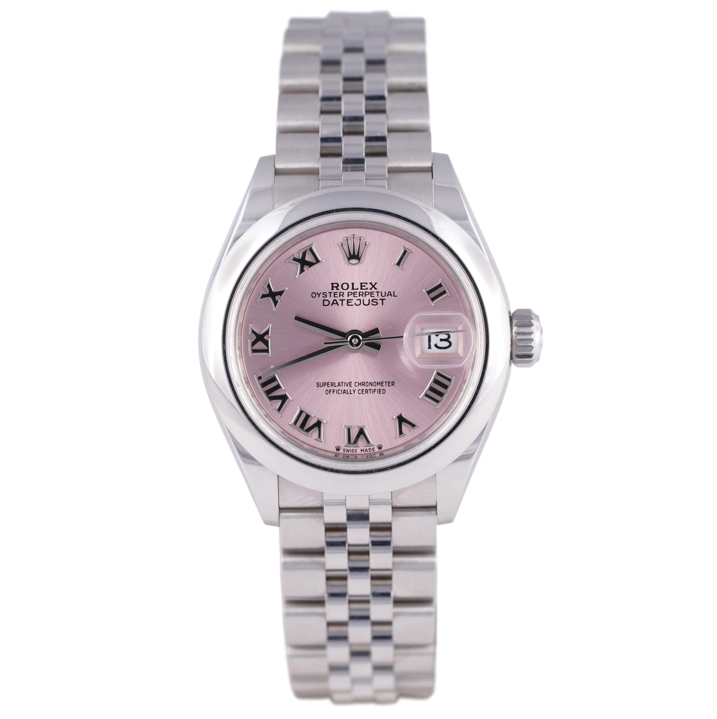 Rolex Lady-Datejust, Ref. 279160, pink dial, Stainless Steel case luxury watch