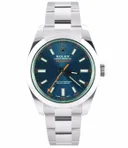 Rolex Milgauss, Ref. 116400GV, blue dial, Stainless Steel case luxury watch