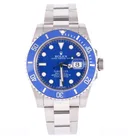 Rolex Submariner Date 'Smurf', Ref. 116619LB, blue dial, 18K White Gold case luxury watch