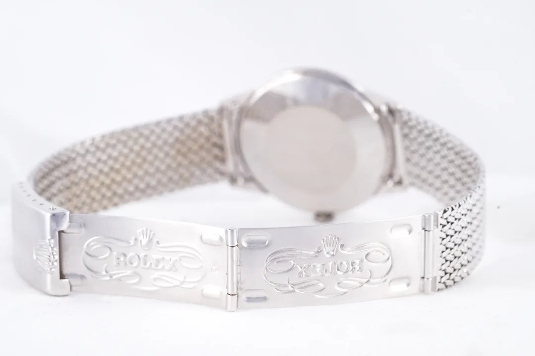 Rolex Vintage, diamond dial, White Gold case luxury watch – view 5
