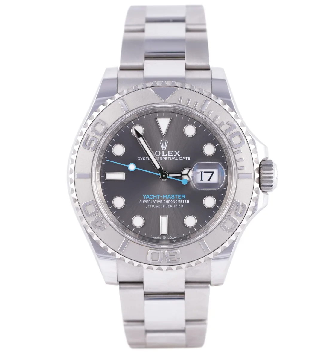 Rolex Yacht-Master 40, Ref. 126622, grey dial, Stainless Steel case luxury watch