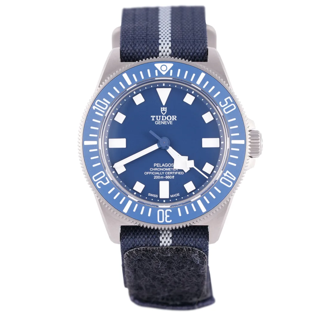 Tudor Pelagos, Ref. 25707B, blue dial, Titanium case luxury watch