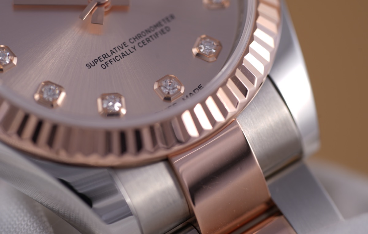Rolex Datejust, Ref. 178271, pink dial, 18K Rose Gold and Steel case luxury watch – view 5